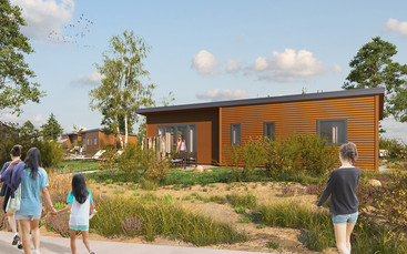 Neue Ferienhäuser für Tropical Islands (grafische Illustration); ©Tropical Islands