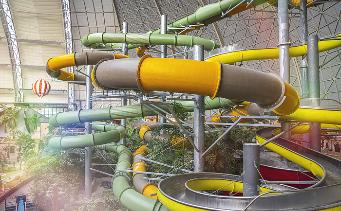 Der längste Double Racer der Welt im Tropical Islands; © Tropical Islands