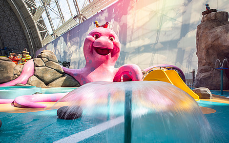 Der neue Wasserspielplatz an der Westseite der Südsee; ©Tropical Islands