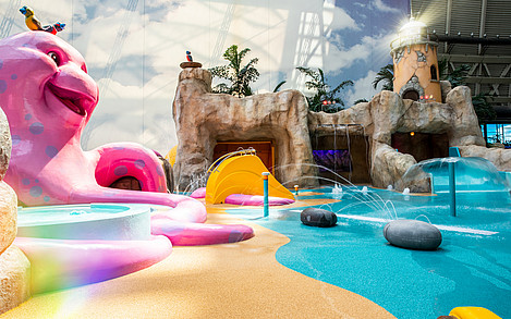 Kraki Beach setzt sich aus zahlreichen liebevollen Details zusammen; ©Tropical Islands