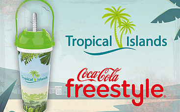 Refill-Becher im Tropical Islands Branding; ©Tropical Islands